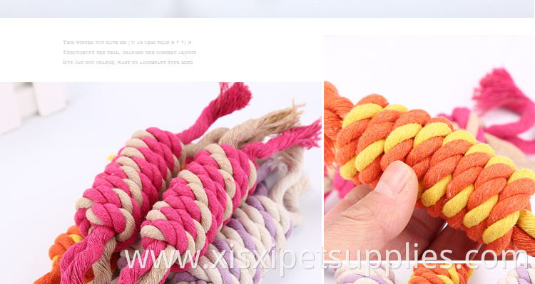 factory sell candy cotton rope chew pet toy for dog